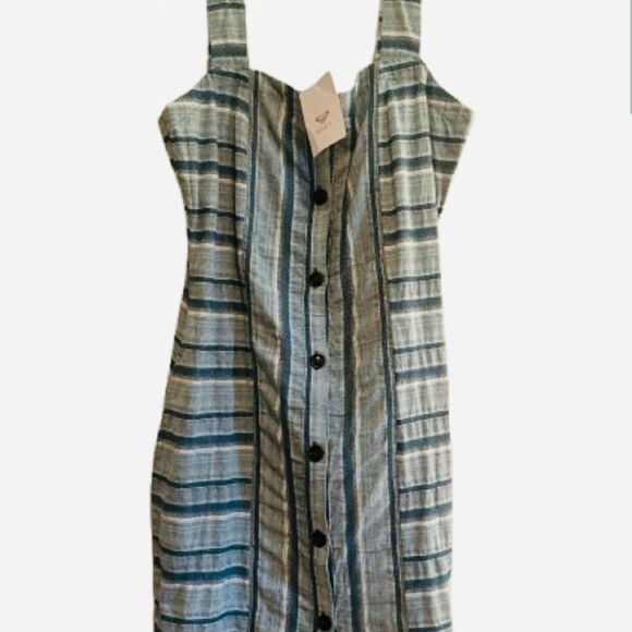Roxy Blue and White Striped Dress - Picture 10 of 10